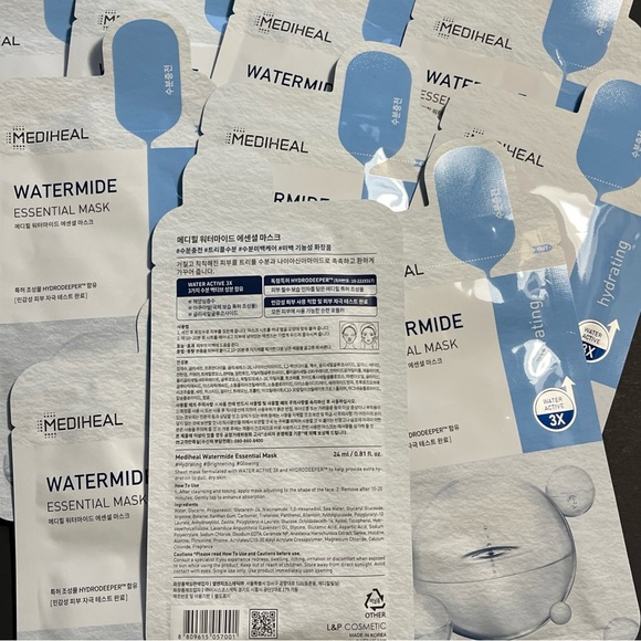 20x Mediheal Korean WATERMIDE Essential Sheet Face Mask - Picture 2 of 5